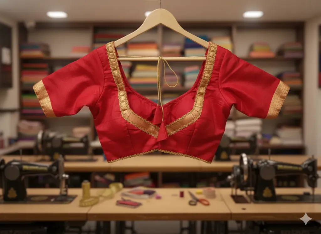 Ruby Red Blouse
